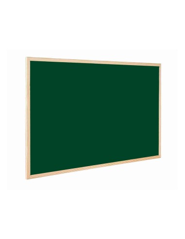 Pizarra verde q connect marco de madera 120x90 cm sin repisa