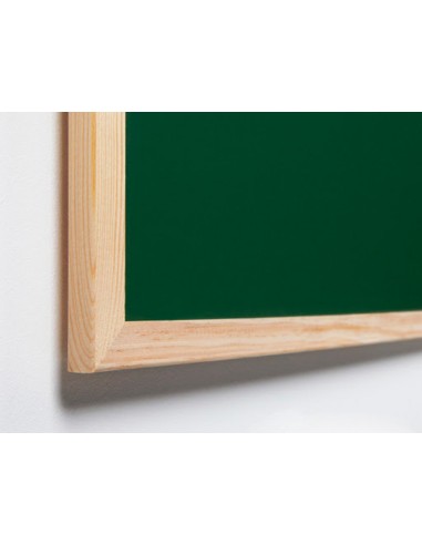 Pizarra verde q connect marco de madera 120x90 cm sin repisa