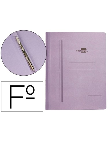 Carpeta gusanillo liderpapel folio carton azul