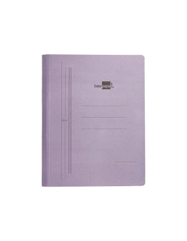 Carpeta gusanillo liderpapel folio carton azul