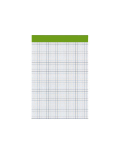 Bloc notas liderpapel cuadro 4 mm a6 80 hojas 60 g m2 perforado sin tapa