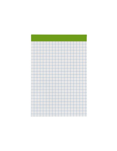 Bloc notas liderpapel cuadro 4 mm a7 80 hojas 60 g m2 perforado sin tapa