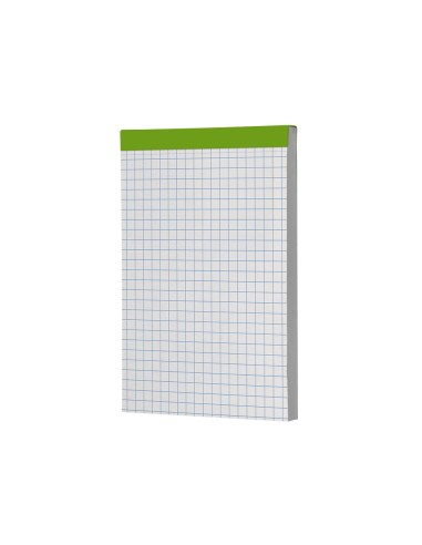 Bloc notas liderpapel cuadro 4 mm a7 80 hojas 60 g m2 perforado sin tapa