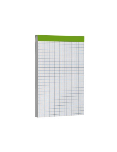Bloc notas liderpapel cuadro 4 mm a7 80 hojas 60 g m2 perforado sin tapa
