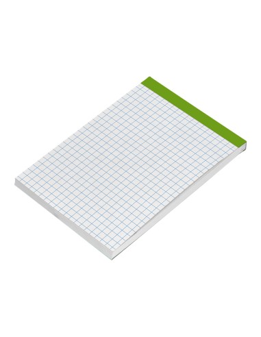 Bloc notas liderpapel cuadro 4 mm a7 80 hojas 60 g m2 perforado sin tapa