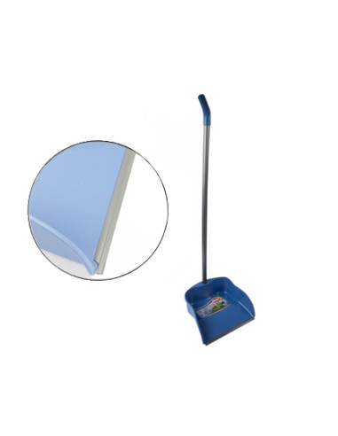Recogedor con perfil de goma 23 cm con palo