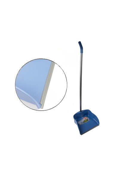 Recogedor con perfil de goma 23 cm con palo