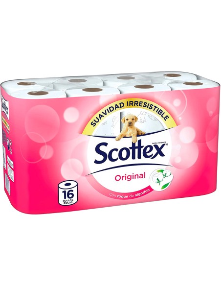 Papel higienico scottex 2 capa s original paquete 16 rollos Papel higienico scottex 2 capa s original paquete 16 rollos