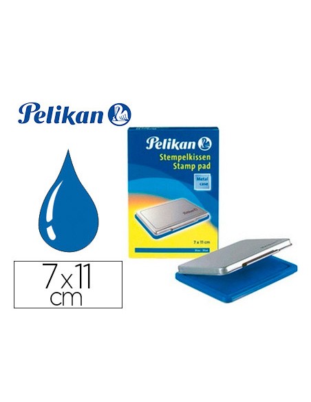 Tampon pelikan nº2 azul 70x110 mm