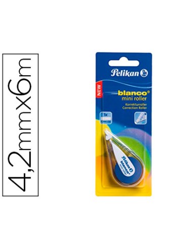 Corrector pelikan mini 42 mm x 6 mt