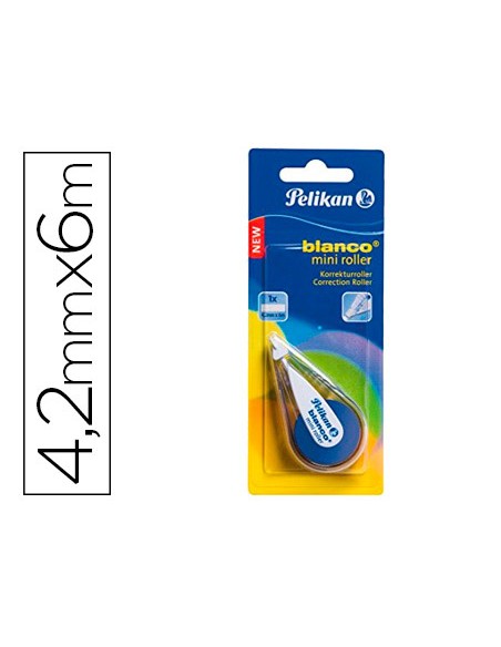 Corrector pelikan mini 42 mm x 6 mt