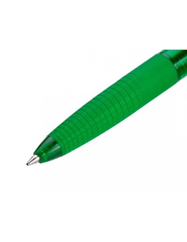 Boligrafo pilot super grip g verde retractil sujecion de caucho tinta base de aceite