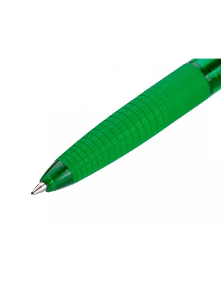 Boligrafo pilot super grip g verde retractil sujecion de caucho tinta base de aceite