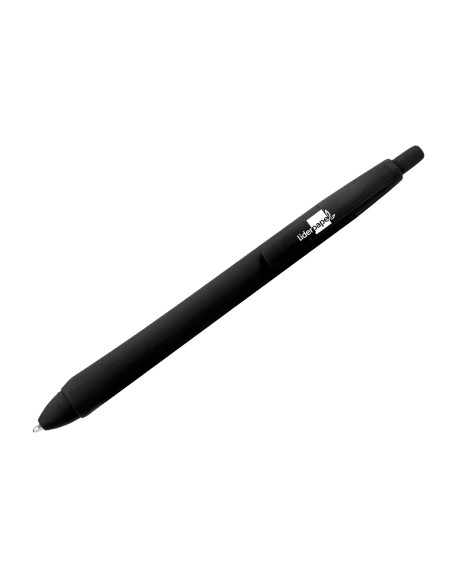 Boligrafo liderpapel gummy touch retractil 10 mm tinta negra