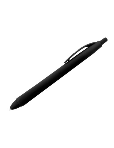 Boligrafo liderpapel gummy touch retractil 10 mm tinta negra