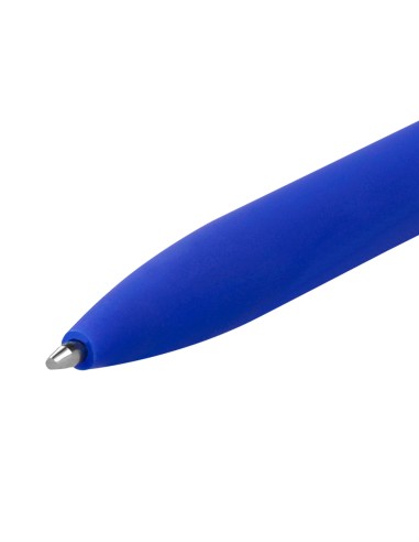 Boligrafo liderpapel soft touch retractil 10 mm tinta azul
