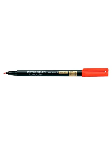 Rotulador lumocolor staedtler retroproyeccion punta de fibra permanente 319 2 rojo punta fina redonda 06 mm