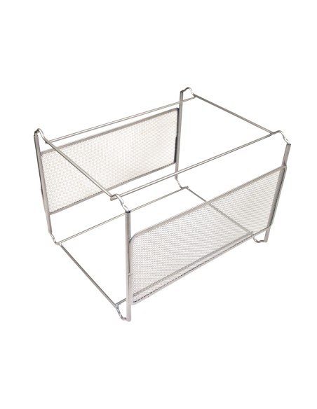 Soporte para carpetas colgante q connect kf00832 rejilla plata metalico 335x285x250 mm para carpetas din a4 Soporte para carpetas colgante q connect kf00832 rejilla plata metalico 335x285x250 mm para carpetas din a4
