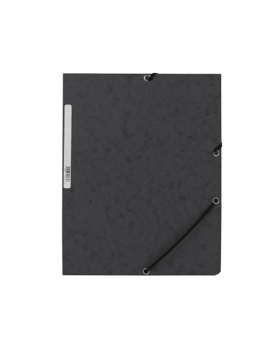 Carpeta q connect gomas kf02169 carton simil prespan solapas 320x243 mm negra