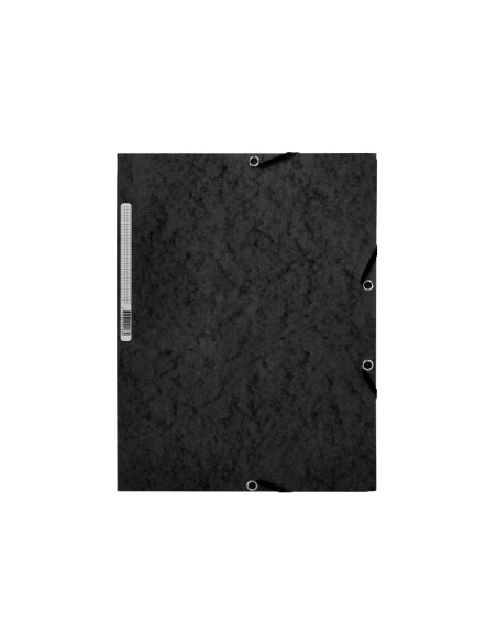 Carpeta q connect gomas kf02169 carton simil prespan solapas 320x243 mm negra