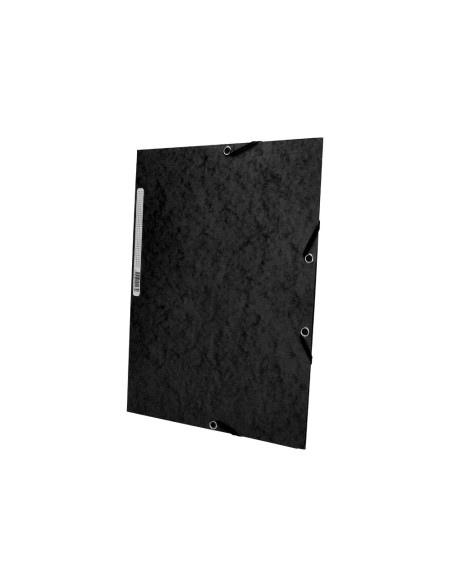 Carpeta q connect gomas kf02169 carton simil prespan solapas 320x243 mm negra