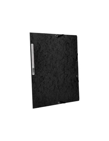 Carpeta q connect gomas kf02169 carton simil prespan solapas 320x243 mm negra