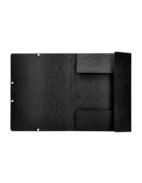 Carpeta q connect gomas kf02169 carton simil prespan solapas 320x243 mm negra