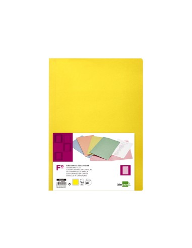 Subcarpeta liderpapel folio amarillo intenso 180g m2