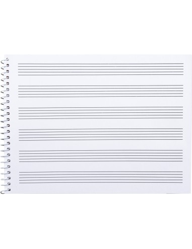 Bloc musica liderpapel pentagrama 3mm cuarto 20 hojas 100g m2