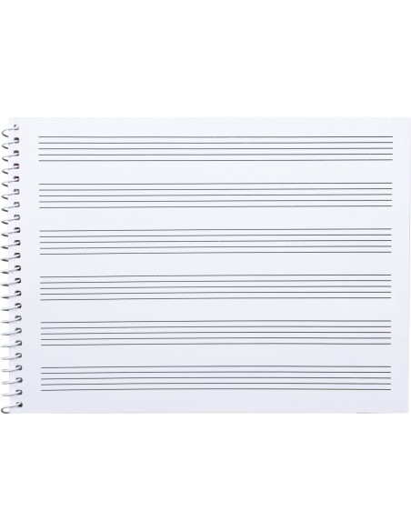 Bloc musica liderpapel pentagrama 3mm cuarto 20 hojas 100g m2