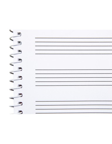 Bloc musica liderpapel pentagrama 3mm cuarto 20 hojas 100g m2