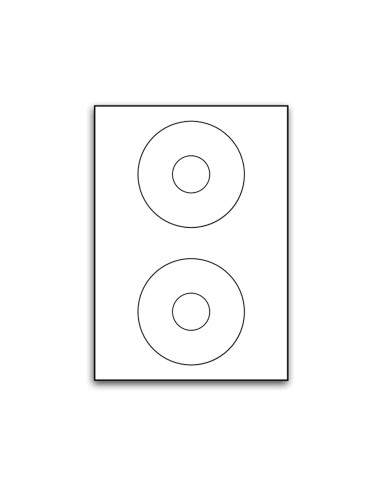 Etiqueta adhesiva q connect kf01579 tamano cd rom fotocopiadora laser ink jet caja con 25 h 50 etiquetas