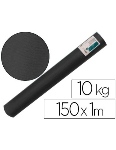 Papel kraft verjurado liderpapel negro ancho 1 mt lomgitud 150 mt gramaje 65 gr peso 10 kg