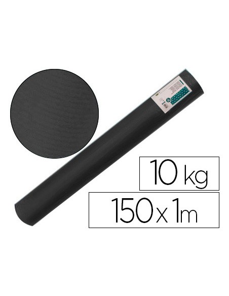 Papel kraft verjurado liderpapel negro ancho 1 mt lomgitud 150 mt gramaje 65 gr peso 10 kg
