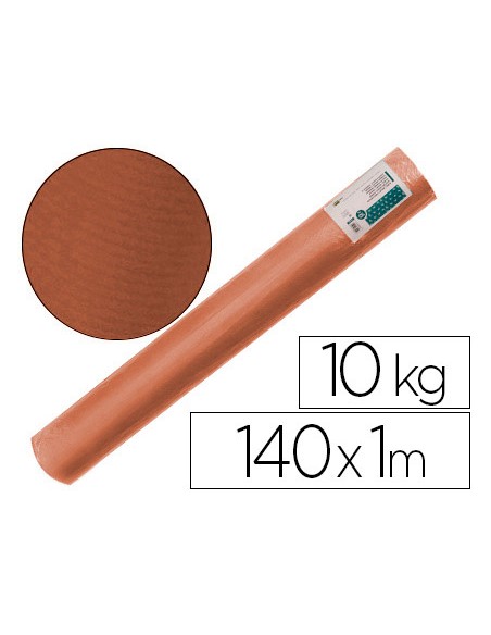 Papel kraft verjurado liderpapel marron ancho 1 mt lomgitud 140 mt gramaje 70 gr peso 10 kg