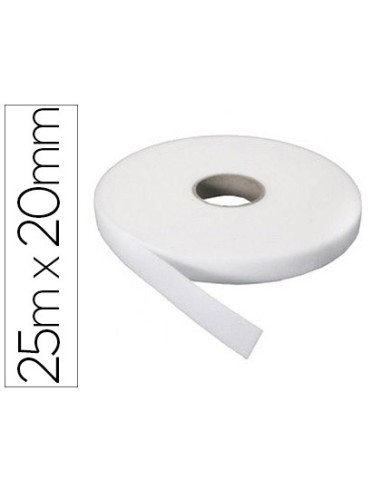 Velcro adhesivo sumo didactic rugosa rollo 25 m x 20 mm