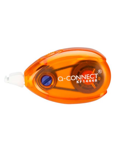 Corrector q connect cinta blanco 5 mm x 6 mt blister 2 unidades azul y naranja
