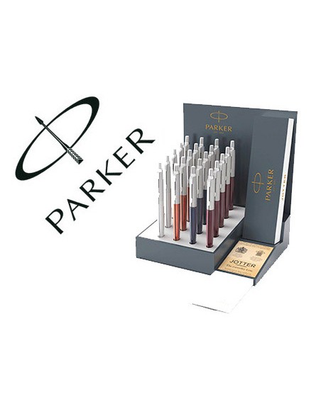 Boligrafo parker jotter core expositor de 20 unidades colores surtidos