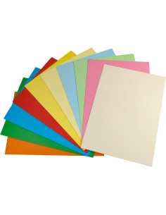 Papel color liderpapel a3 80gr 10 colores surtidos paquete 100 hojas