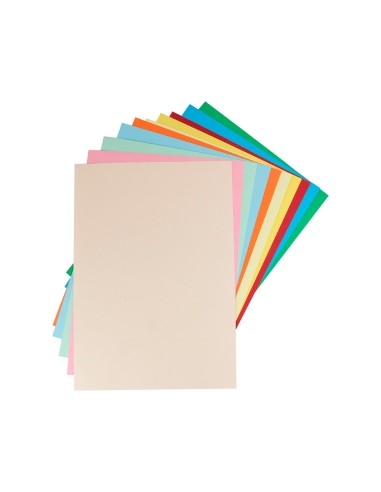 Cartulina liderpapel a3 180g m2 10 colores surtidos paquete 100 hojas