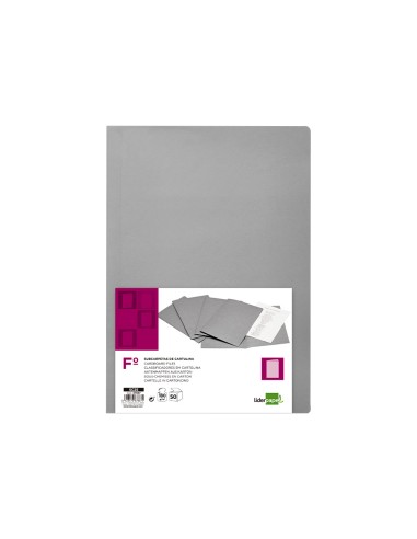 Subcarpeta liderpapel folio gris 180g m2