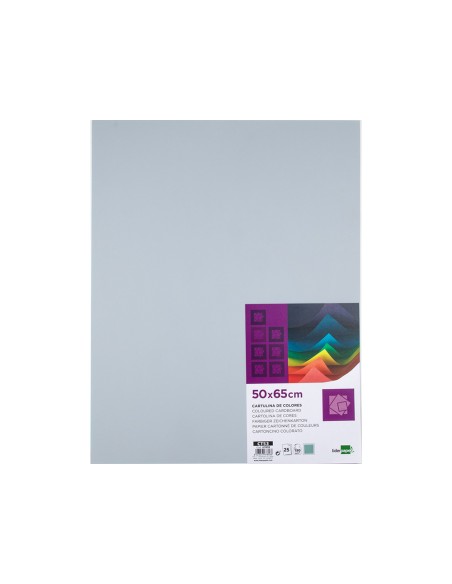 Cartulina liderpapel 50x65 cm 180 gr gris paquete de 25 hojas