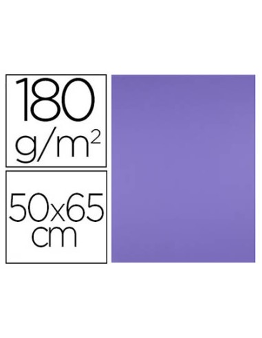 Cartulina liderpapel 50x65 cm 180 gr purpura paquete de 25 hojas