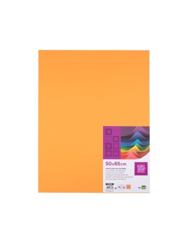 Cartulina liderpapel 50x65 cm 180 gr nectarina paquete de 25 hojas