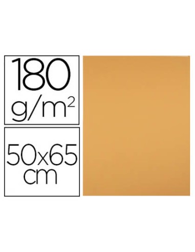 Cartulina liderpapel 50x65 cm 180 gr avellana paquete de 25 hojas