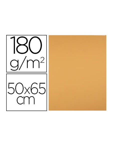 Cartulina liderpapel 50x65 cm 180 gr avellana paquete de 25 hojas
