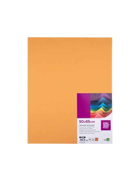 Cartulina liderpapel 50x65 cm 180 gr avellana paquete de 25 hojas