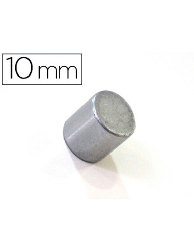 Iman extrafuerte bi office sujecion ideal para pizarras magneticas 10 mm plateados blister de 2 unidades