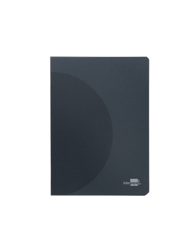 Libreta liderpapel 360 tapa de plastico a5 48 hojas 90g m2 5mm con doble margen tapa negra