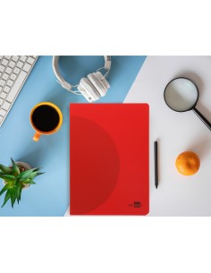 Libreta liderpapel 360 tapa de plastico a4 48 hojas 90g m2 5mm con doble margen colores surtidos